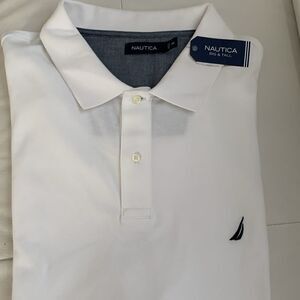 NWT Nautical Cotton White Polo Shirt Men’s Size 3XL Big/Tall